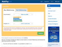 Tablet Screenshot of nokpay.net